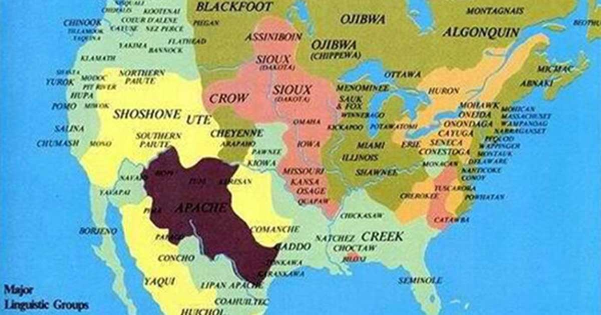 Native American Tribe Map Why Isn't This Map In The History Books? - Weird News, Santa Fe, Nm